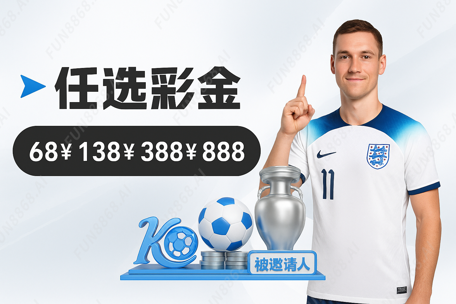 任选彩金，被邀请人奖励活动图