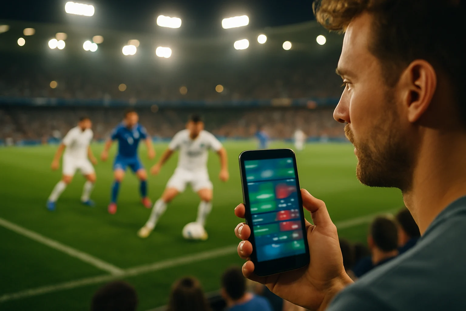 足球场上的进球瞬间庆祝画面展示大球投注的刺激